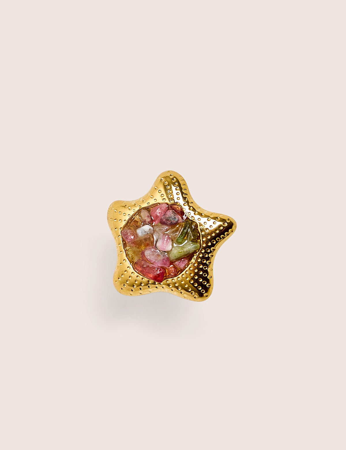 Public Desire Adjustable Star Ring With Stone Detail