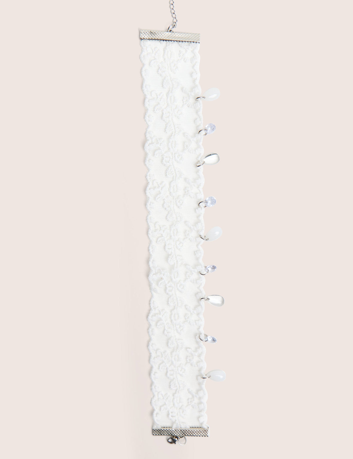 Lace Choker With Embellished Detail