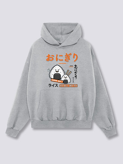 Front Print - Rice Ball Hoodie