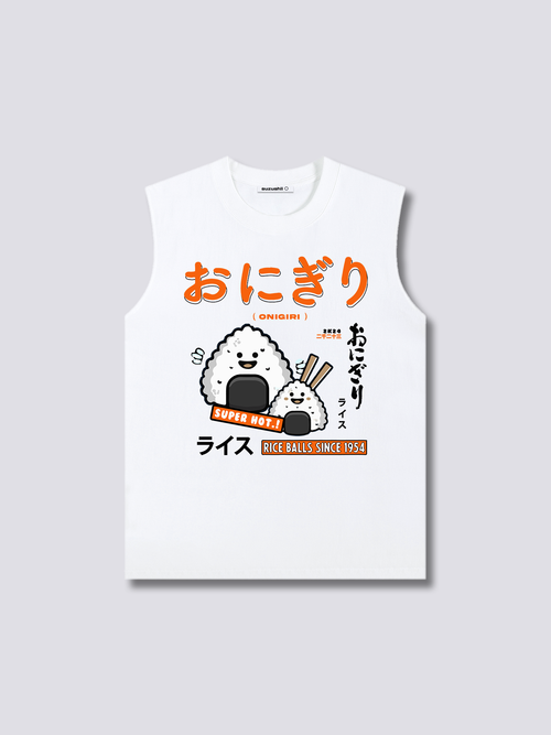 Front Print - Rice Ball Tank Top