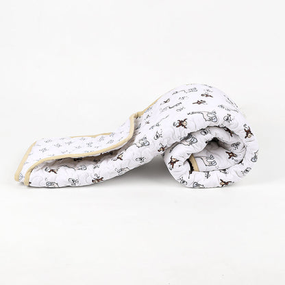 Ac Quilt Blanket cum Bedspread | 0-3 Years | 100X120 cm | Machine Washable | Jungle