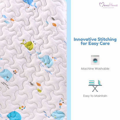Ac Quilt Blanket cum Bedspread | 0-3 Years | 100X120 cm | Machine Washable | Unicorn