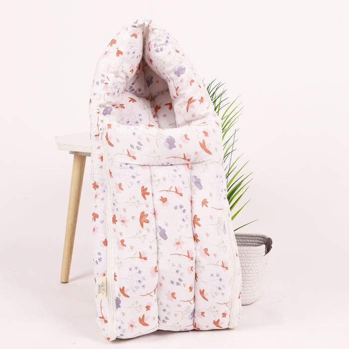Baby Bedding Set | Mosquito Net, AC Quilt & Sleeping Bag | Blossom | Pack of 3