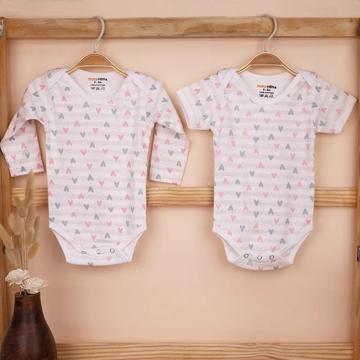 Baby Essential Gift Set | Baby Clothing Gift Combo | Pack of 5 | Little Hearts