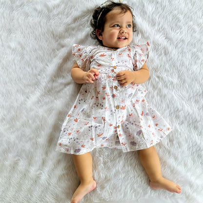 Baby Girl Organic Cotton Sleeveless Frock | Blossom