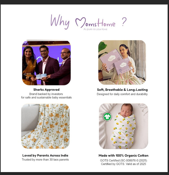 Baby Muslin Cloth Swaddle | 100X100 CM | 0-12 Months | Pack of 2