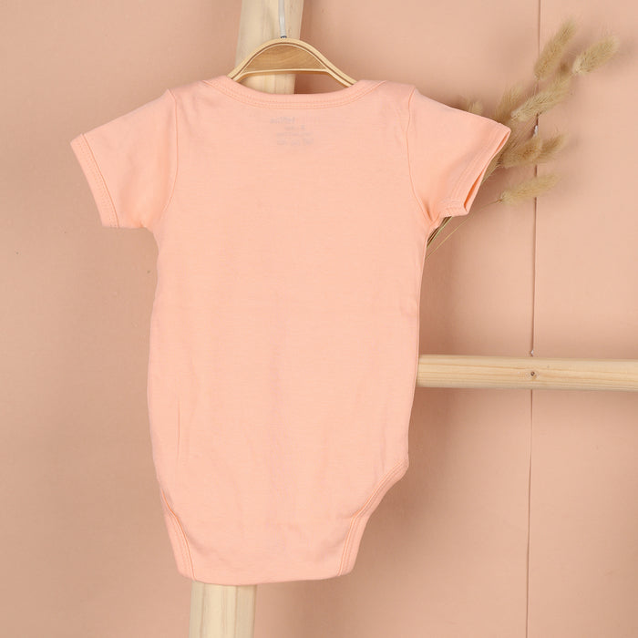 Baby Onesie | Organic Cotton | Peach, Pink  | Pack of 2