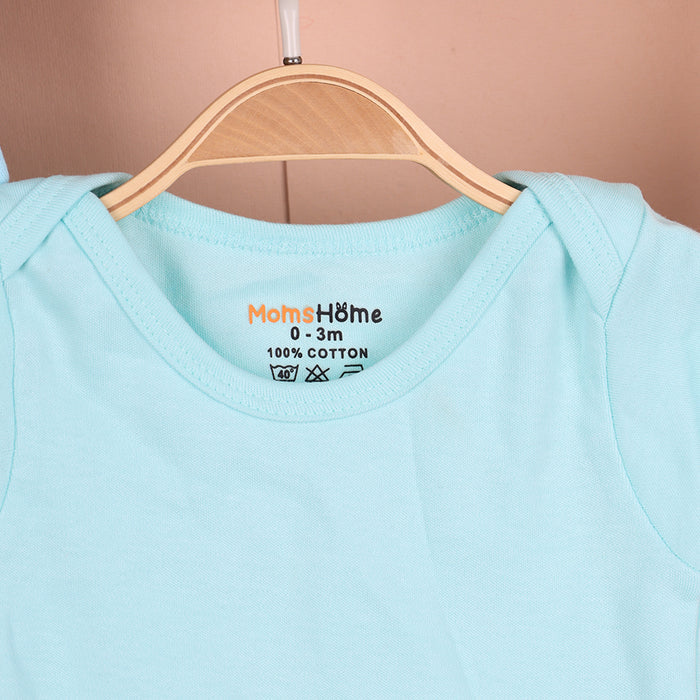 Baby Onesie | Organic Cotton | Peach, Pink, Sky Blue, Light Green  | Pack of 4