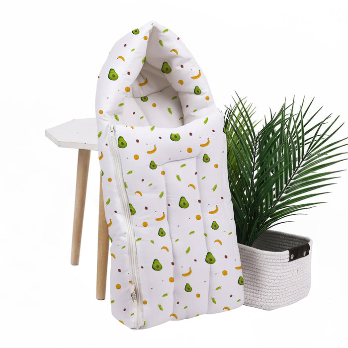 Baby Organic Cotton Muslin Sleeping cum Carrying Nest Bag | 0-3 Months | Pack of 1