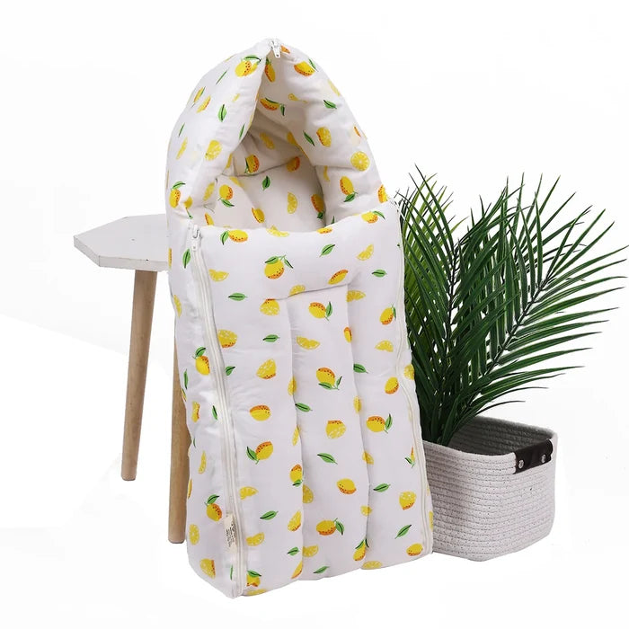 Baby Organic Cotton Muslin Sleeping cum Carrying Nest Bag | 0-3 Months | Pack of 1