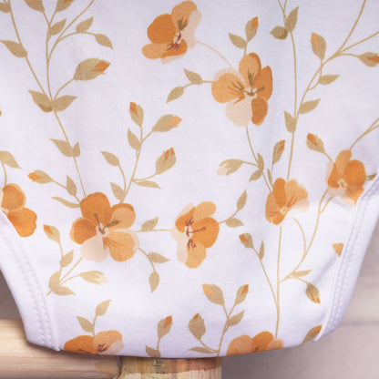 Baby Organic Cotton Onesie | Bloom & Little Heart | Pack of 2