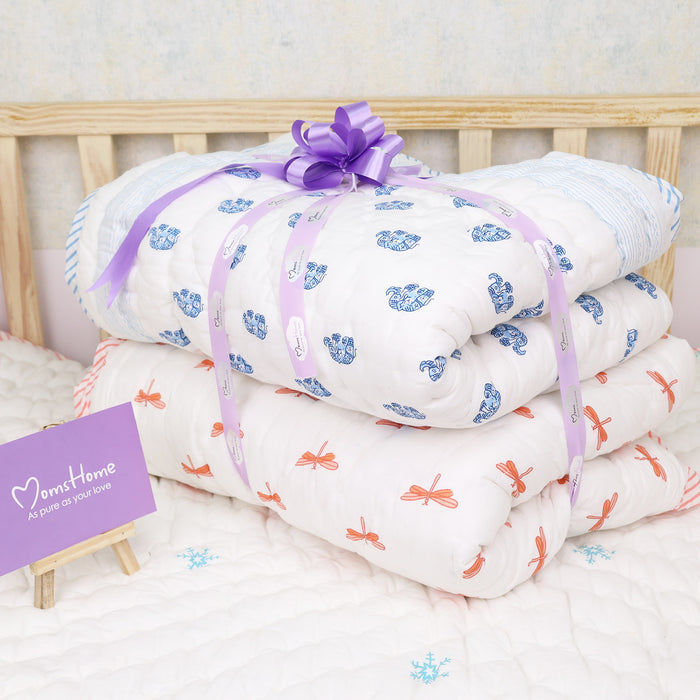 Baby Quilt Organic Cotton | Blanket | 100x150 CM | 0-5 Year | Pack of 1