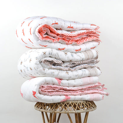 Baby Quilt Organic Cotton | Blanket | 100x150 CM | 0-5 Year | Pack of 1