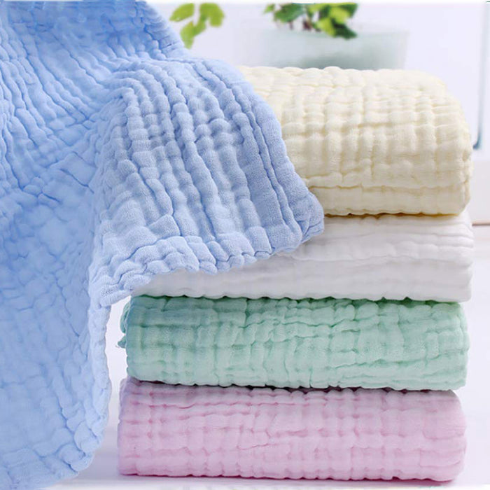 Baby Super Soft Absorbent Muslin 6 Layer wash Towel | 100X100 CM | 0-3 Years | Pack of 1