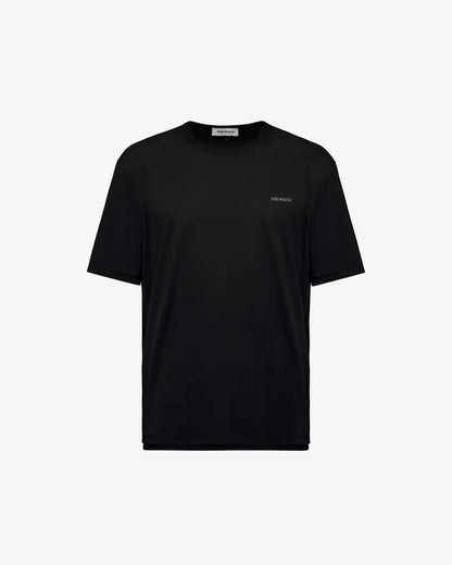 Black Cotton Small Logo T-Shirt