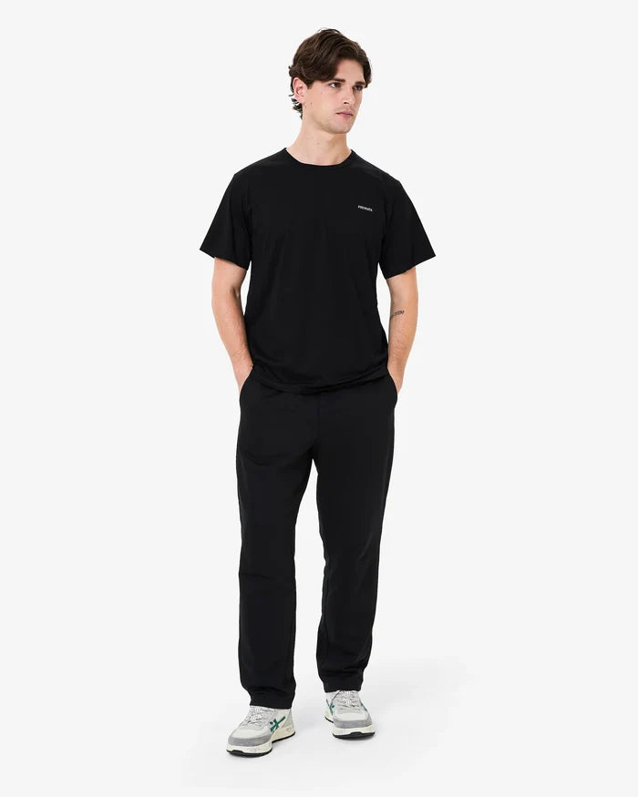 Black Cotton Small Logo T-Shirt
