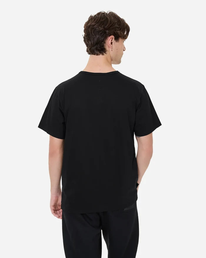 Black Cotton Small Logo T-Shirt