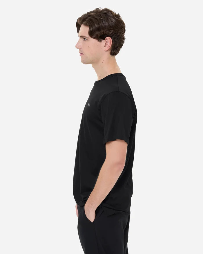 Black Cotton Small Logo T-Shirt