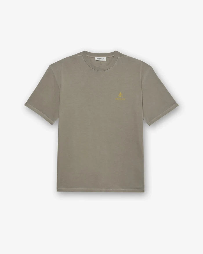 Cotton T-Shirt with Logo Grey