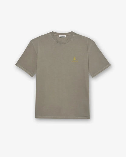 Cotton T-Shirt with Logo Grey