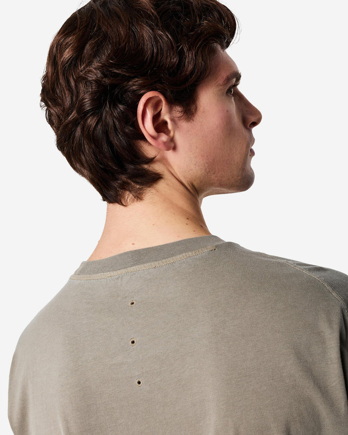 Cotton T-Shirt with Logo Grey