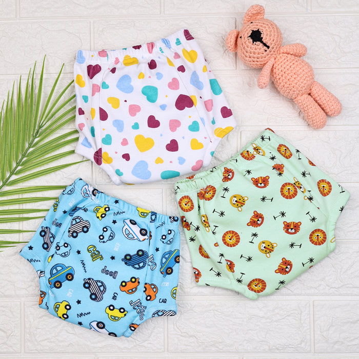 Cotton Unisex Baby Padded Underwear | Pack of 3