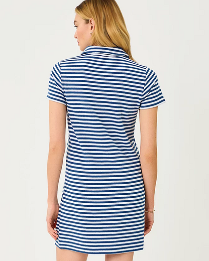 Dune Dress (Starlight Navy St. Tropez Stripe)