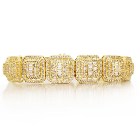 Exotic Baguette Ice Custom Bling Bling Bracelet