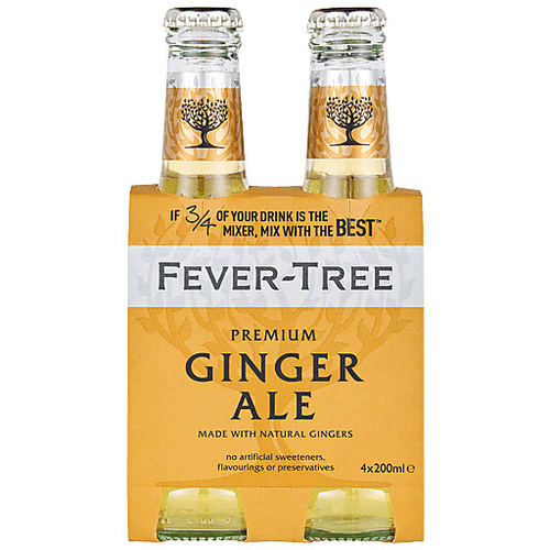 Fever Tree Ginger Ale 200ml 4-pk