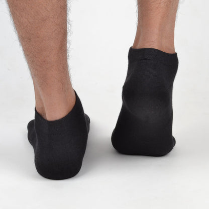 FOOTPRINTS Unisex Solid Cotton Ankle Terry -Length Socks -Pack Of 3