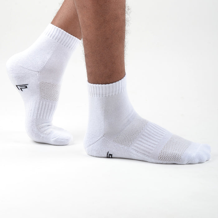 FOOTPRINTS Unisex Solid Cotton Ankle Terry -Length Socks -Pack Of 3