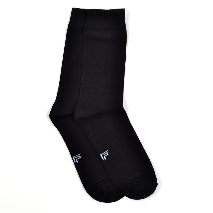 FOOTPRINTS Unisex Solid Cotton Formal & Ankle-Length Socks -Pack Of 3