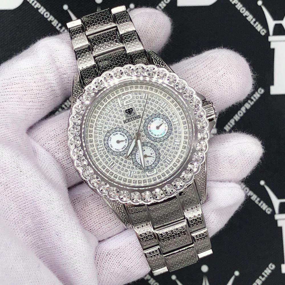 Heavy Bling 1 Row .25cttw Diamond Watch IceTime