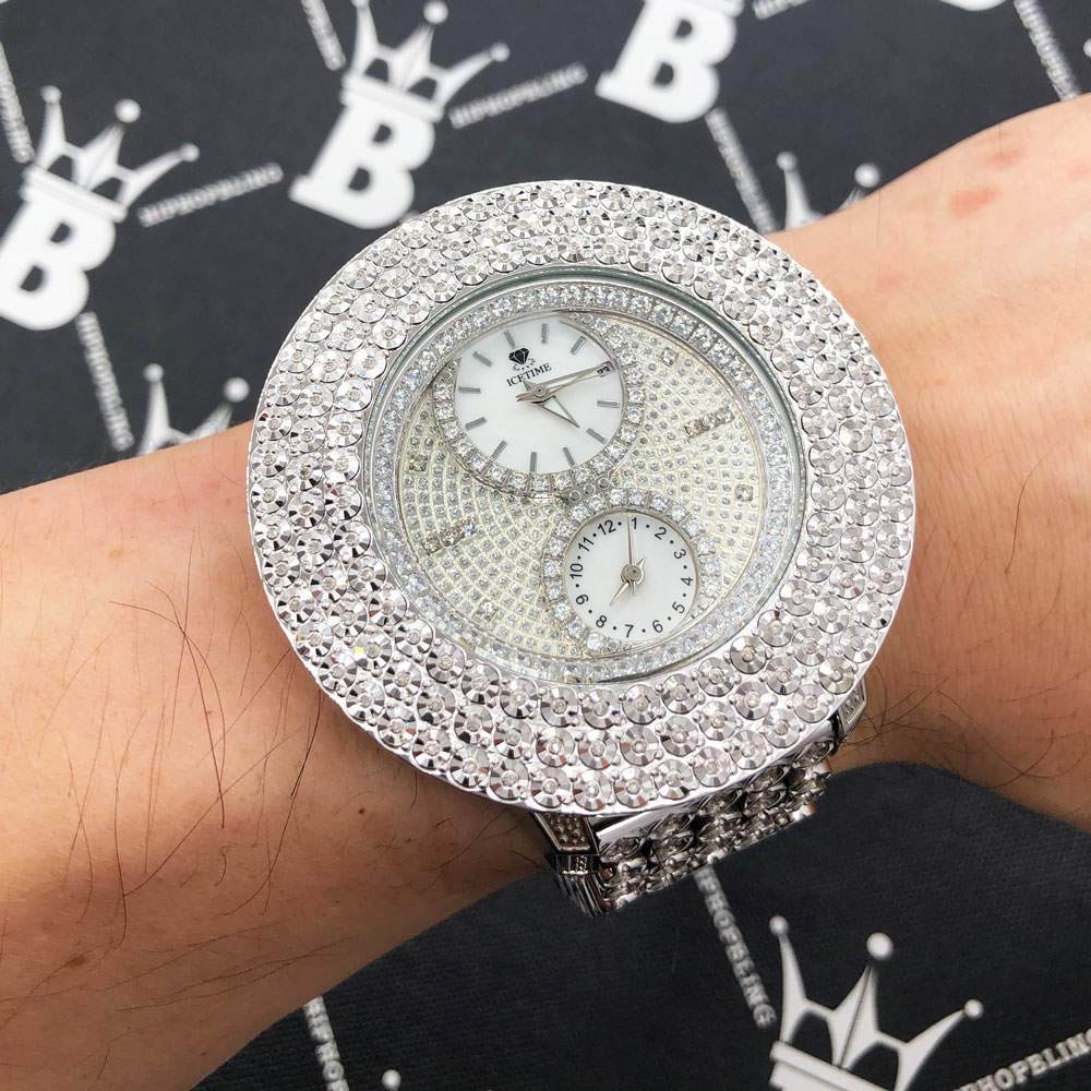 Jumbo King 2.00cttw Diamond Hip Hop IceTime Watch