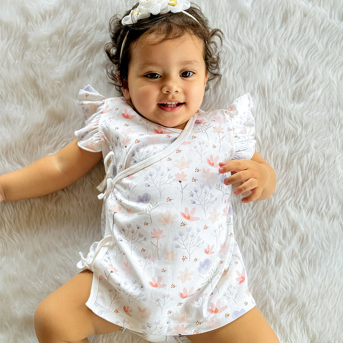 Kids Organic Cotton Front Open Kimono | Bloom, Blossom | Pack of 2