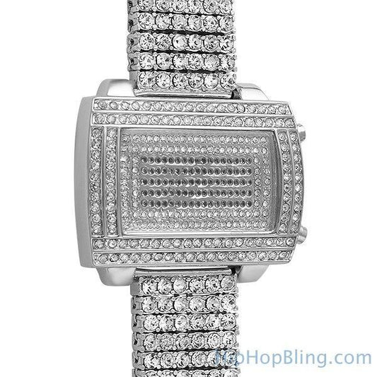 LED Digital Block Custom Bling Bling Watch (8)