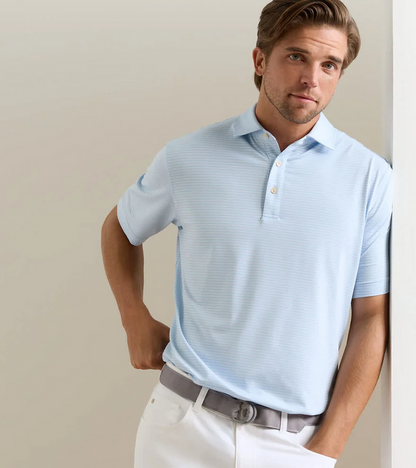 Merion Performance Jersey Polo (Stream Blue)