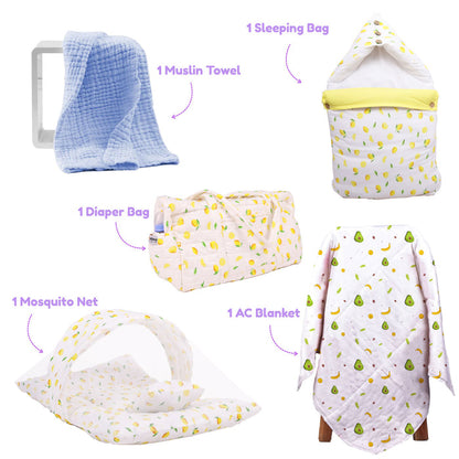 New Born Baby Essentials Gift Combo Box -0-6 Months- 40 Items