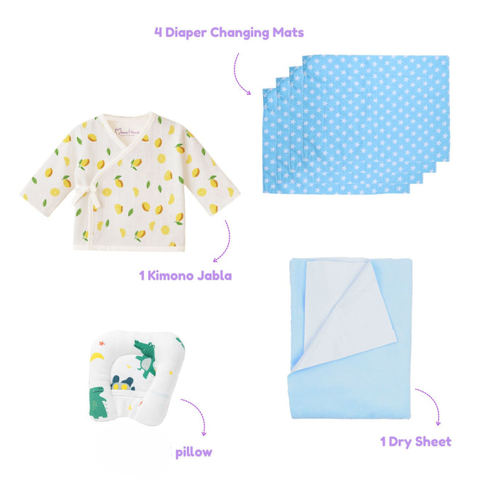 New Born Baby Essentials Gift Combo Box -0-6 Months- 40 Items