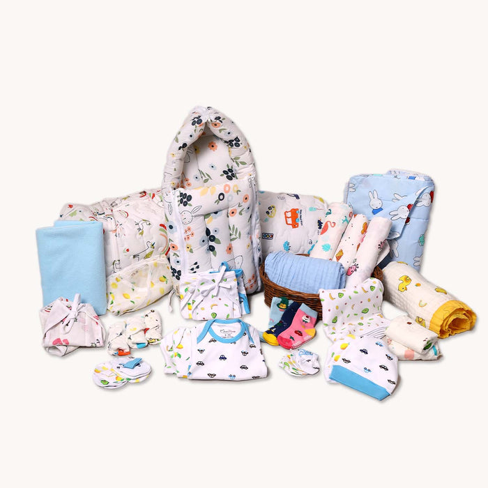 New Born Hospital Bag Essentials Combo-0-6 Months- 39 Items