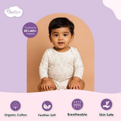 Organic Cotton Baby Full & Half Sleeve Onesie | Little Hearts | Pack of 2