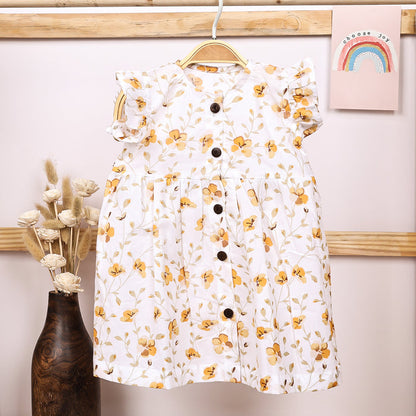 Organic Cotton Frock For Baby Girls | Toddler Baby Clothing | Pack of 1