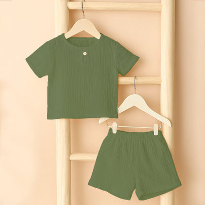 Organic Cotton Kids Co-Ord Set | T- Shirt & Short | Pack of 1