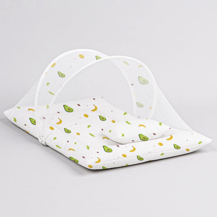 Organic Cotton Muslin Foldable Mosquito Net Bedding | 0-9 Months | Pack of 1