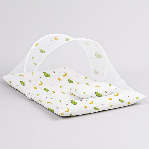 Organic Cotton Muslin Foldable Mosquito Net Bedding | 0-9 Months | Pack of 1