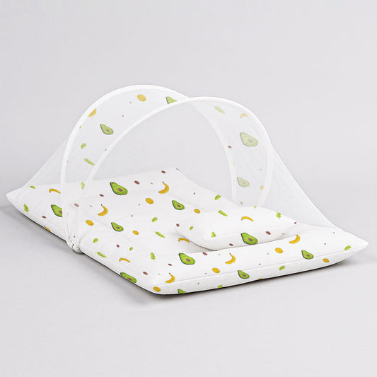 Organic Cotton Muslin Foldable Mosquito Net Bedding | 0-9 Months | Pack of 1