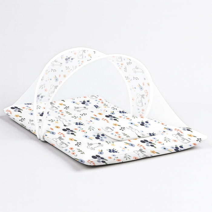 Organic Cotton Muslin Foldable Mosquito Net Bedding | 0-9 Months | Pack of 1