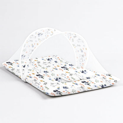 Organic Cotton Muslin Foldable Mosquito Net Bedding | 0-9 Months | Pack of 1