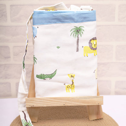Organic Cotton Muslin Nursing Cover For Breastfeeding Feeding Apron - Lion |100x70 Cm |Pack of 1 |