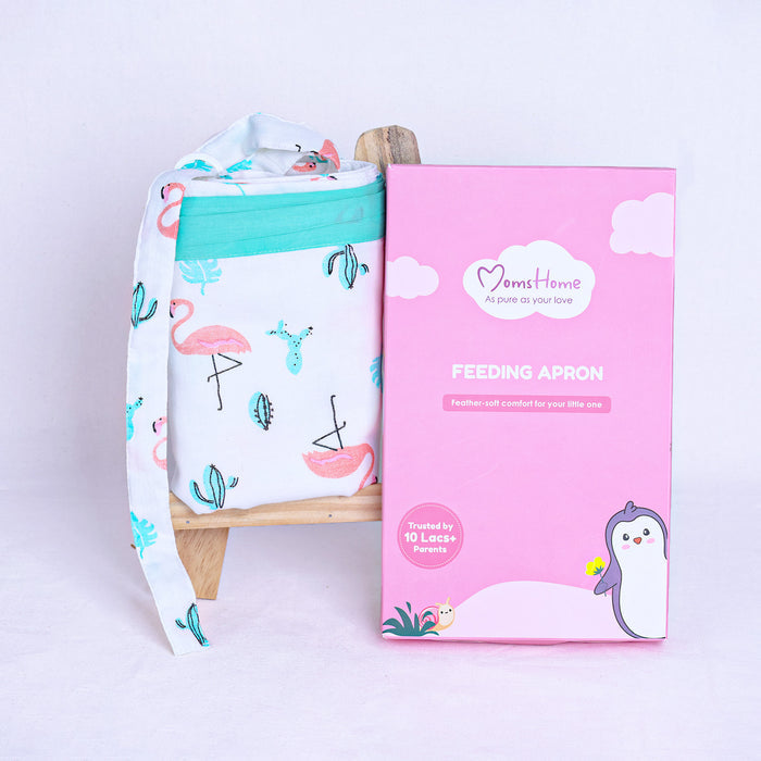 Organic Cotton Muslin Nursing Cover For Breastfeeding | Feeding Apron | 100x70 CM | Pack of 1